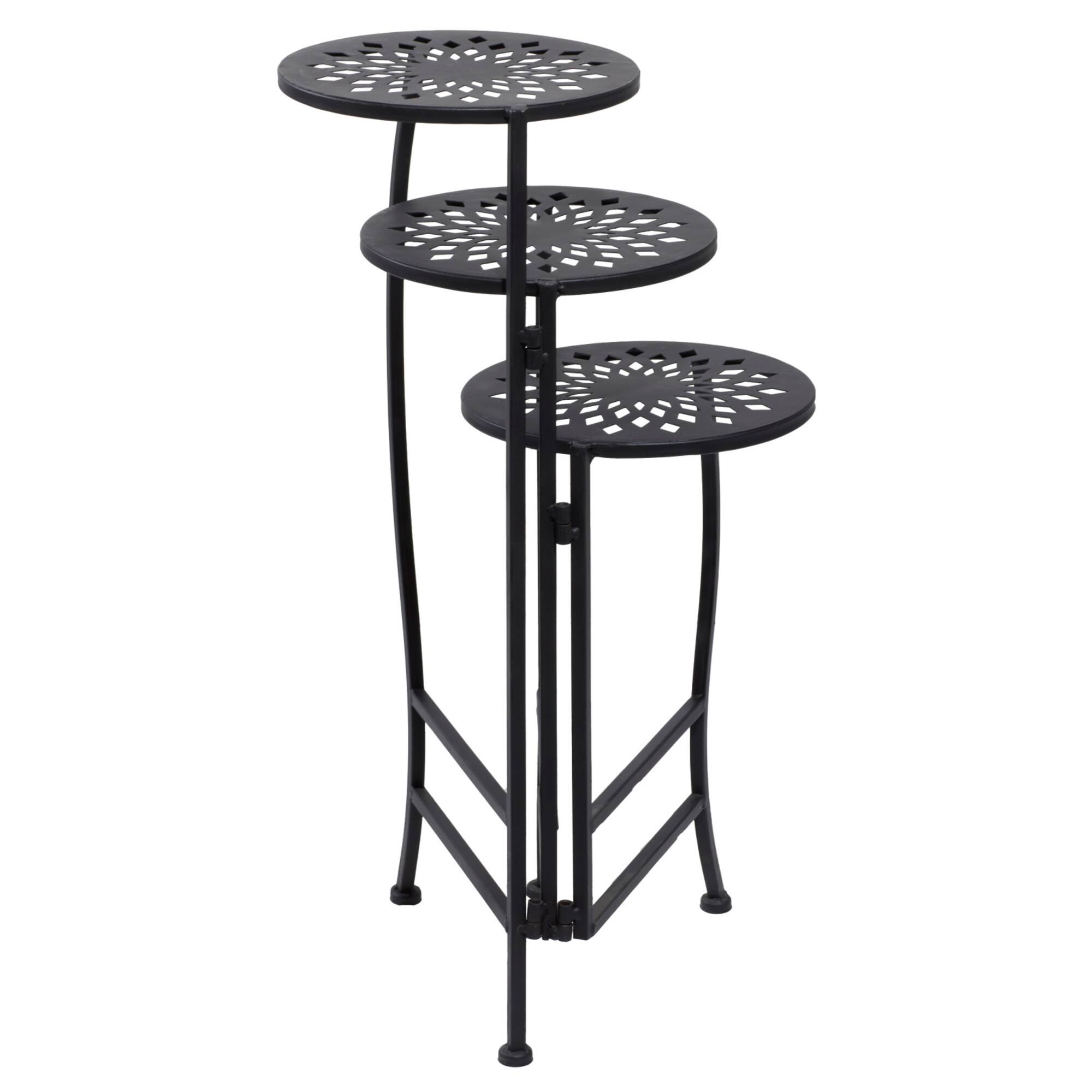 2ft. Black Metal Traditional Plantstand
